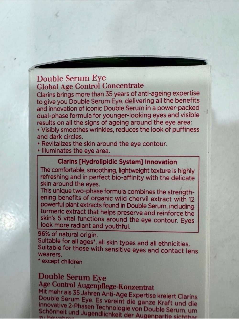 New Clarins Double Serum Eye - Picture 4 of 7